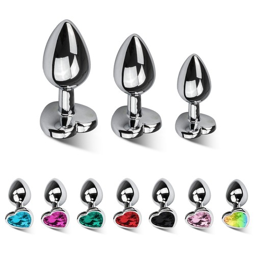 Heart butt plugs single pcs - heart,
