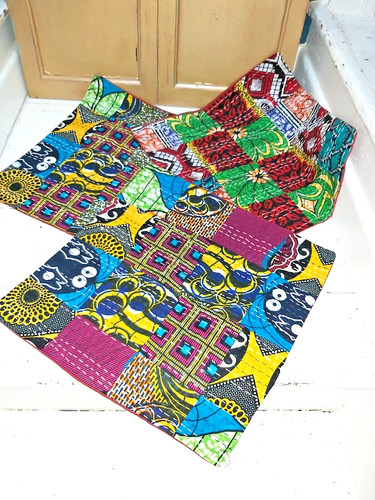 Three handmade indian kantha - three,