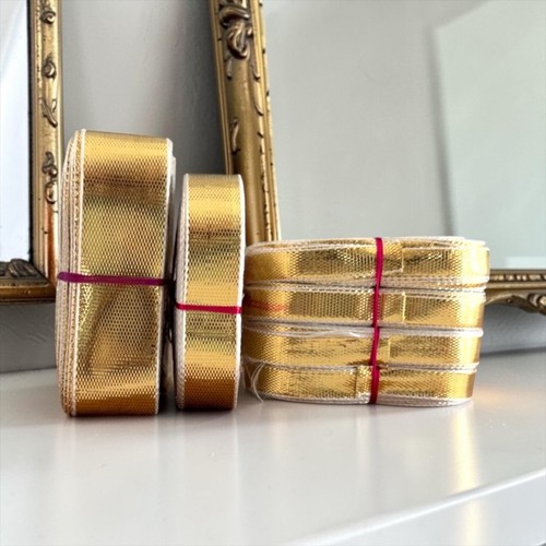 Golden gota patti ribbon - golden, rolls