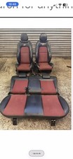 Ford Fiesta Mk6 ST150 Interior Full Set Half Leather Red ST Seats 2002-08 3 Dr