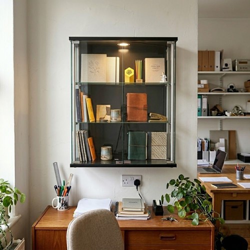 Black wall mounted - black,
