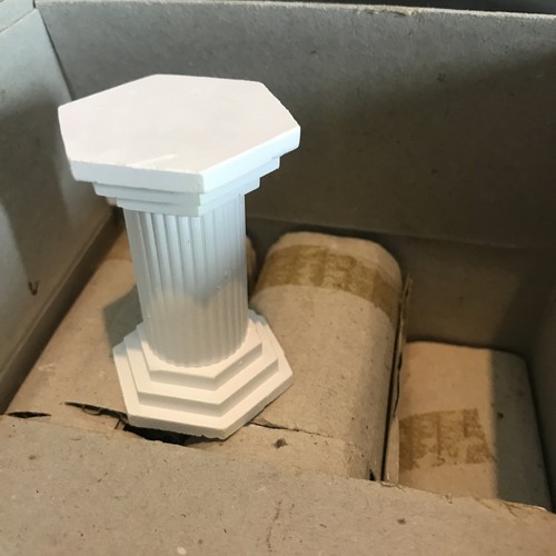 White boxed wedding cake - x,