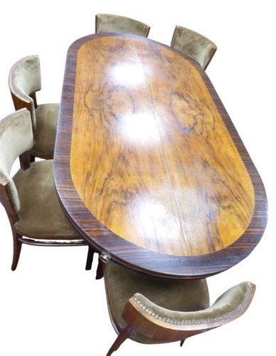 Vintage deco table - vintage, chairs