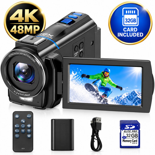 Camcorder video camera 48mp - camcorder,