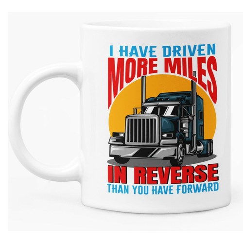 Lorry truck driver mug - lorry,