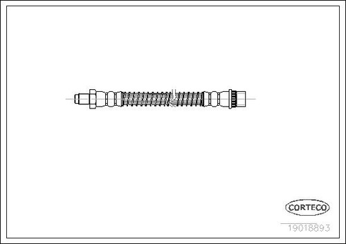 Corteco 19018893 brake hose - brake,