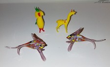 4 x Vintage Murano Glass