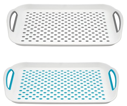 Serving tray with - with, handles