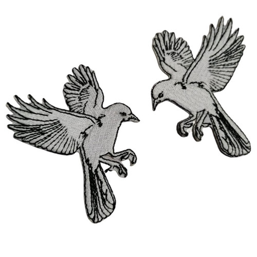 Cute white doves flying - white, birds