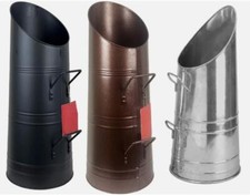 Heavy Duty 23" COAL HOD / SCUTTLE / FIRE / COAL BLACK, BRONZE + GALVANISED