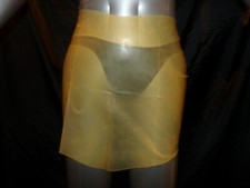 RUBBER LATEX MINI SKIRT