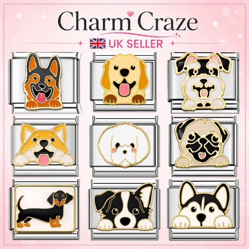 Dog italian charm 9mm modular - charm,