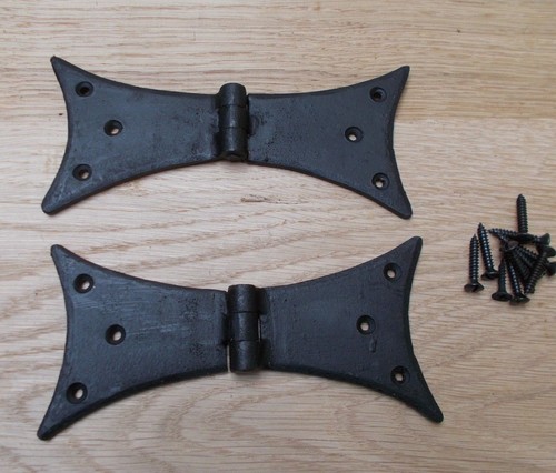 Pair hand forged gothic - of, bat