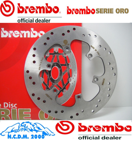Rear brembo brake disc - rear, gold