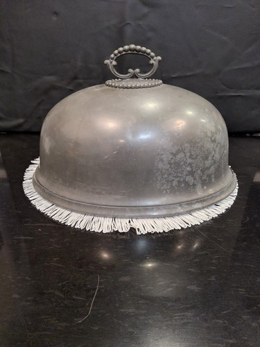 Large english cloche pewter - english,