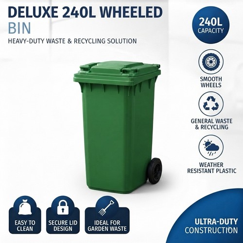 Heavy duty 240l green - 240l,