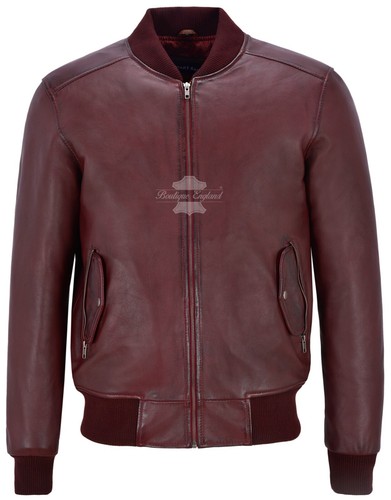 Retro real leather bomber - 70's,