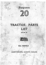 FERGUSON TE20 TRACTOR TEA20