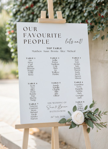 Personalised wedding table - wedding,
