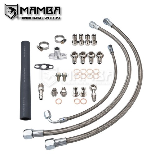Turbo oil water line - line, for