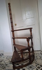 Vintage Spiral Library Steps Removeable Pole and 4 Steps. Good Condition