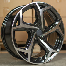 18" VW POLO 2010-2025 BONNEVILLE DESIGN GLOSS BLACK POLISHED 7.5j ALLOYS X4