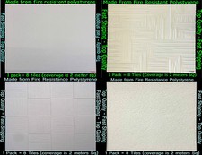 -= L@@K=- Fire Resistant Polystyrene Ceiling Tiles 4 Styles Cheap Good Quality