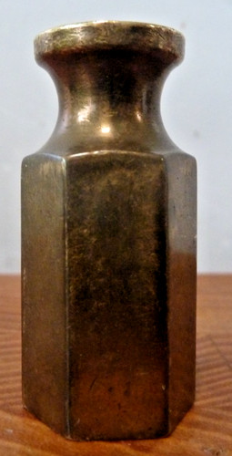 Vintage brass bank weight - vintage, to