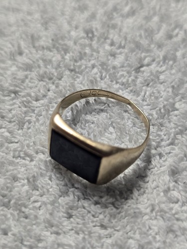 9ct gold signet ring size - 9ct,
