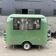 Small Vintage Style Food Trailer | Retro Airstream Coffee & Snack Mobile Cart