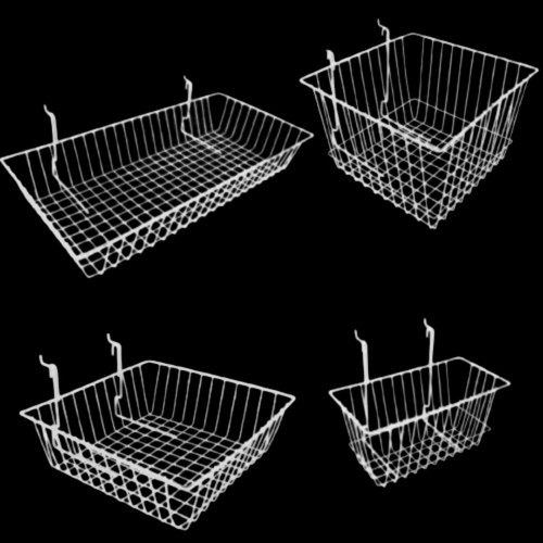 White grid mesh - white,