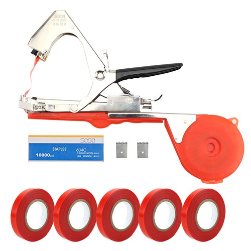 Plant tape tying - tying, machine