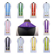 Budget Damask Priest Stoles