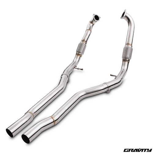 Stainless exhaust downpipe - stainless,