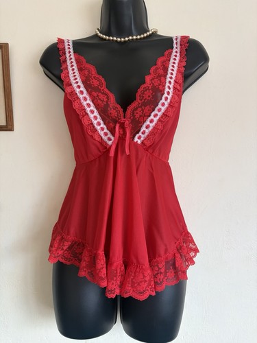 Vintage 1980s red lingerie - vintage,