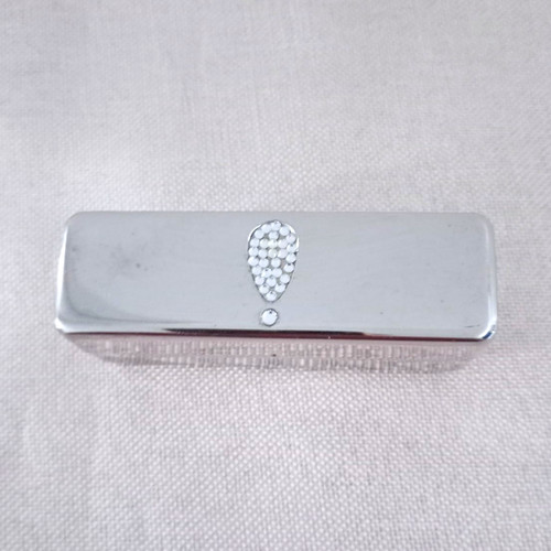 Retro rectangular silver tone - rectangular,