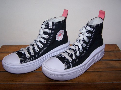 Converse black top wedge - converse, hi