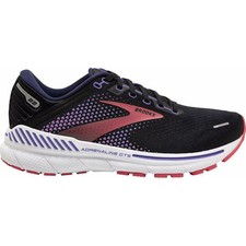 Brooks Adrenaline GTS 22 WIDE FIT Womens Running Shoes Black Support Trainers