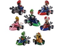 Super Mario Nintendo Wii Luigi Yoshi 12cm Pull Back Racer Go Kart Car Toy NEW