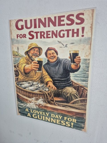 Guinness metal tin - metal, wall