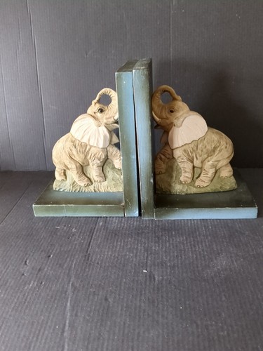 Pair vintage wooden painted - pair,