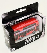 London Red Double Decker Bus Pull Back&Go Kids Toy Die Cast Metal *New in Box*