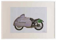 NSU Sportmax 1954 A3 framed