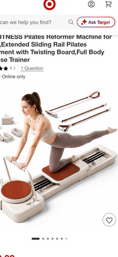 Pilates reformer machine with - pilates,