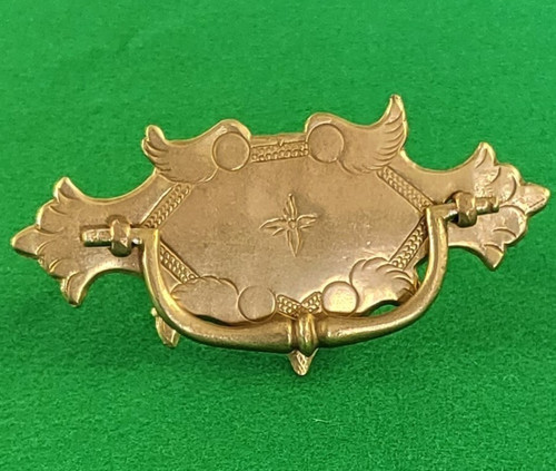 Cast brass engraved - , d