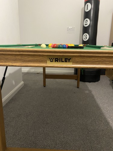Riley folding pool table 6ft - pool,