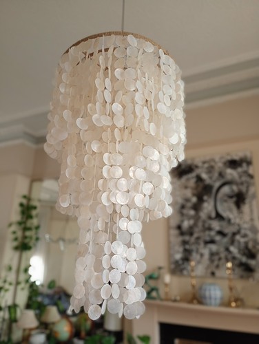 Stunning hand made - made, capiz
