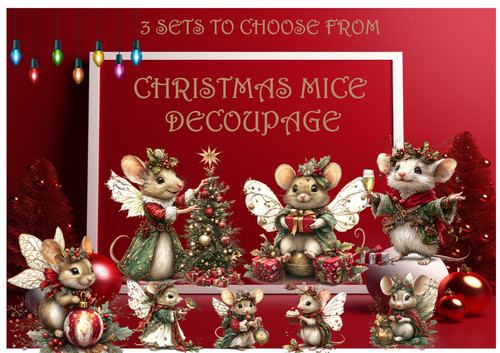 Christmas mice sheet - -, a4