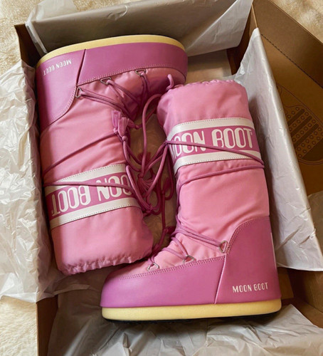 Moon boot icon pink - moon,