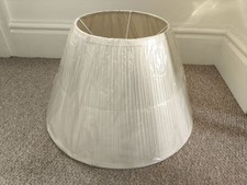 Large Unused Pleated Light Lamp Shade Cream Ivory Gallery Spider Fitting